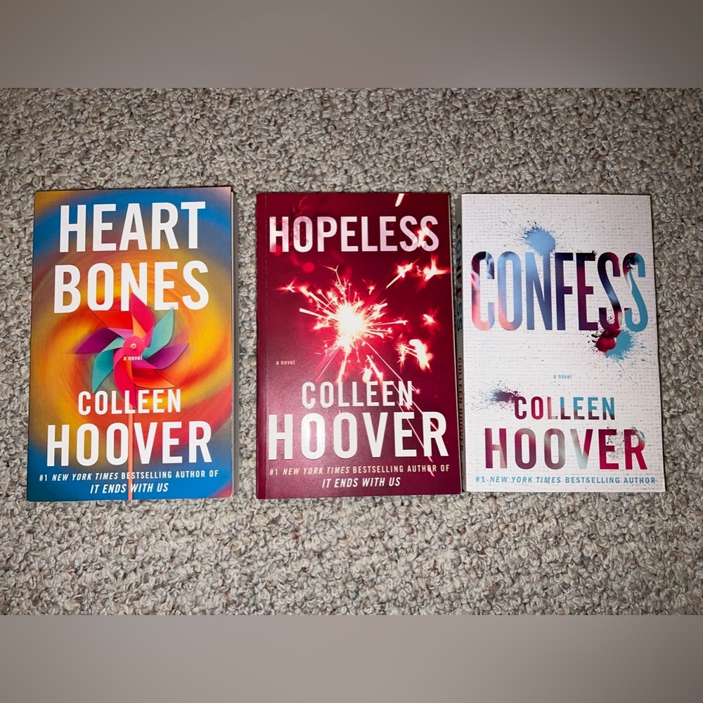Set of 3 Colleen Hoover Novels